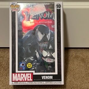 New Marvel Venom Glow-in-the-Dark Pop! Lethal Protector Comic Cover Vinyl Figure